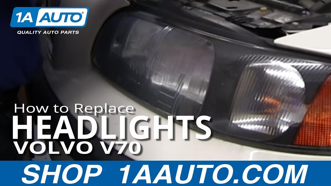 How To Replace Headlights 01-04 Volvo V70