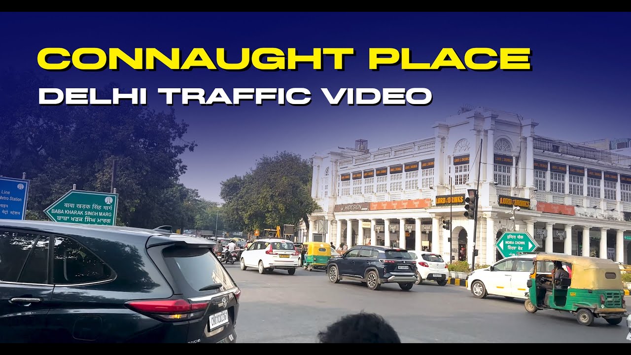 Non-stop Rush at Connaught Place, Delhi!  | Delhi Traffic Stock Footage🚦 #DelhiTraffic #CP
