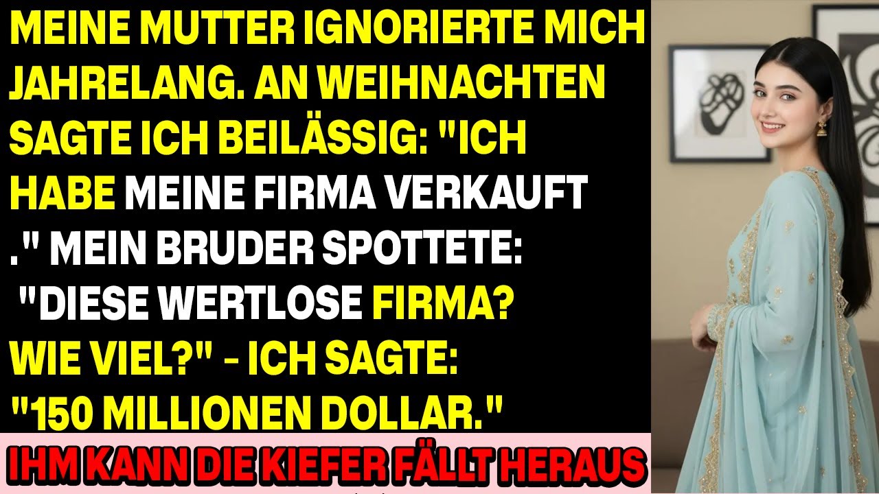 Meine Mutter ignorierte mich jahrelang – an Weihnachten sagte ich, ich verkaufte meine Firma für