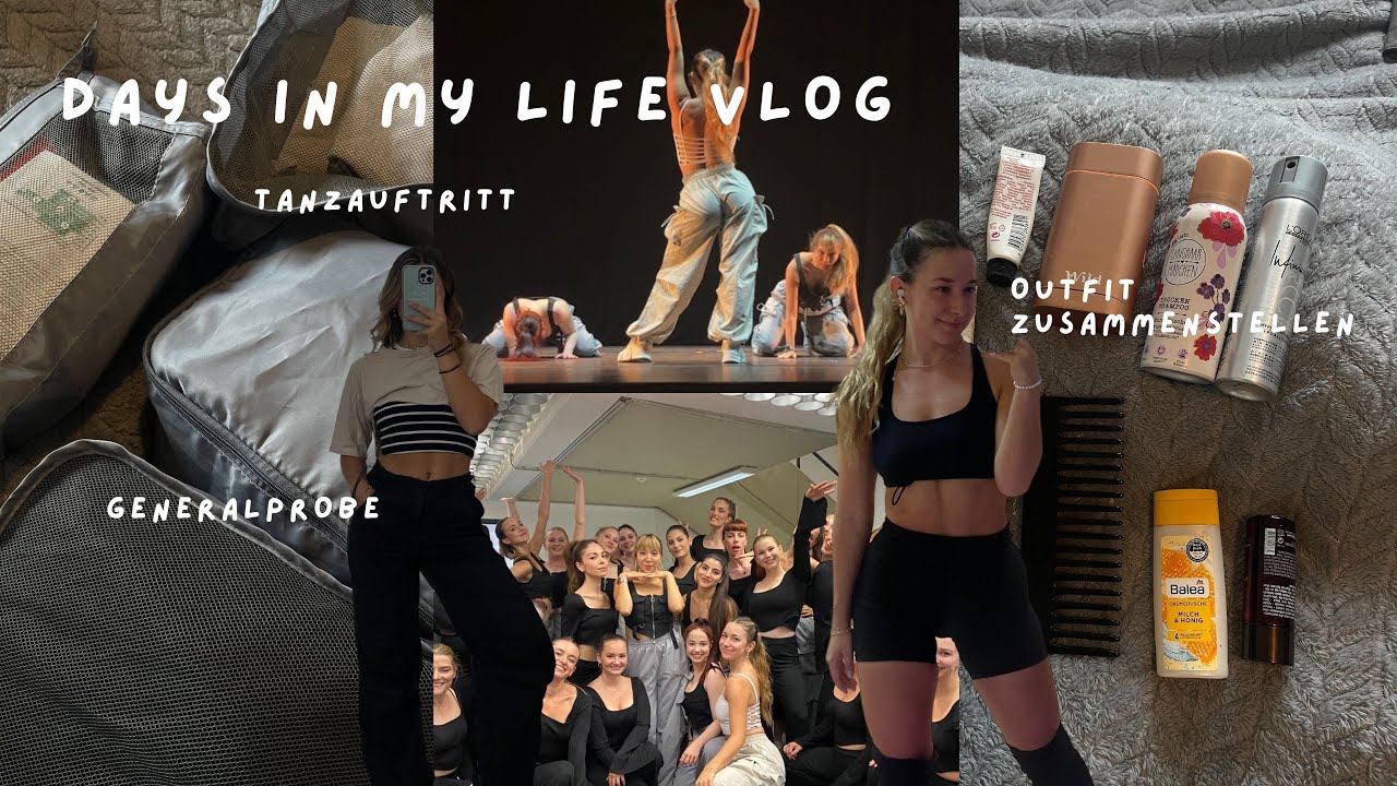 Weekly Vlog // Outfits zusammenstellen, intense dance rehearsal, Workshop, Tanz Auftritt, meal prepp