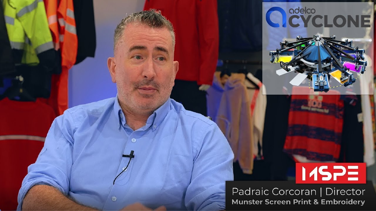 Adelco Cyclone - Munster Screen Print & Embroidery case study (with subtitles)