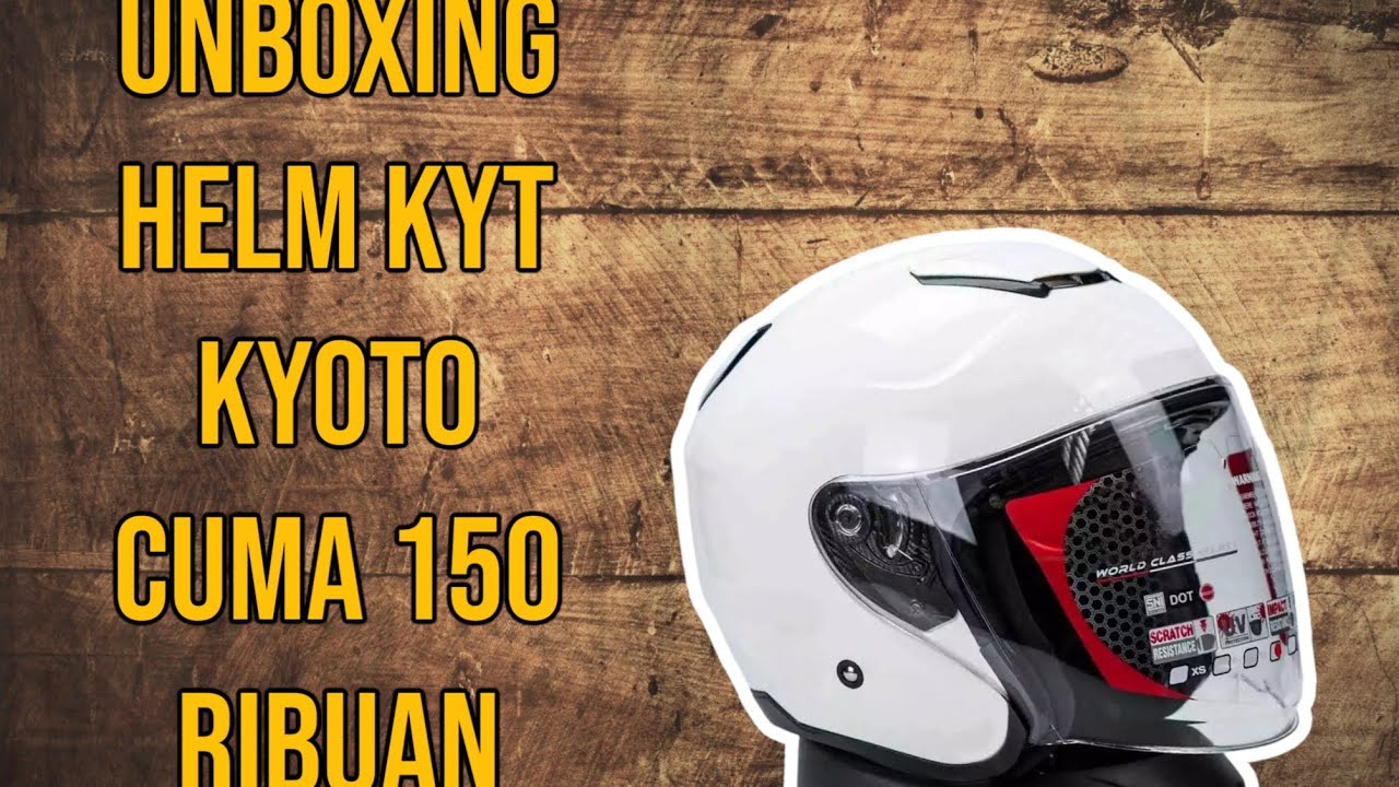 UNBOXING PAKET HELM KYT KYOTO CUMA 150 RIBUAN ✨️ Link Cek Out di Deskripsi ya 😊