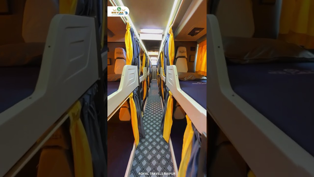 Experience the ultimate travel comfort with Royal Travels | Raipur to Indore in style and luxury!