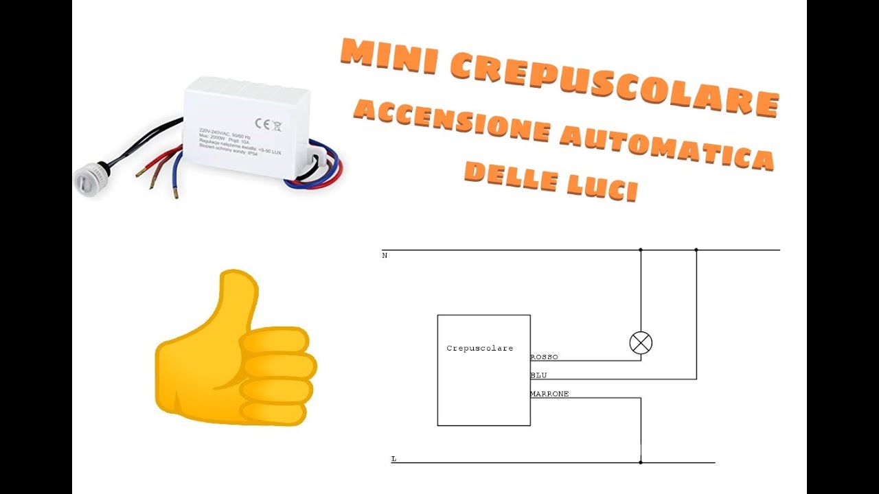 MINI CREPUSCOLARE (SOLUZIONE LUCI AUTOMATICHE)