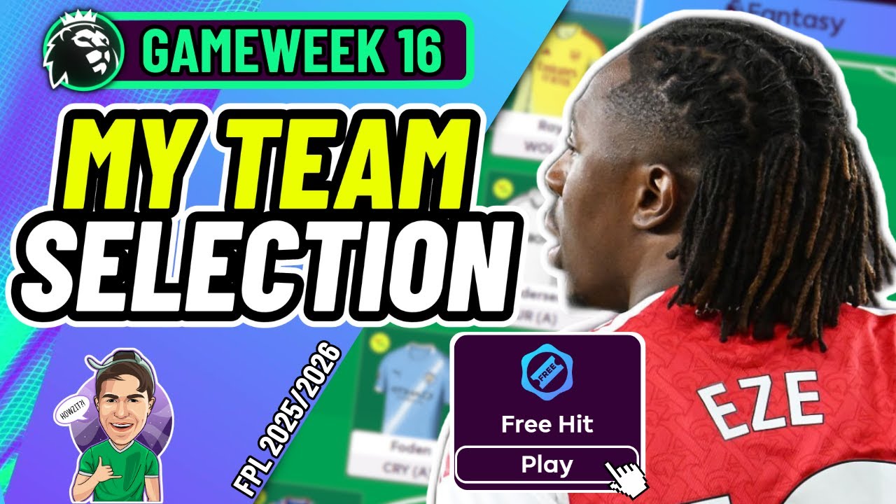 Моя команда в FPL на 16-й тур | Бесплатный гол?! ✅ | Fantasy Premier League 2025/2026!