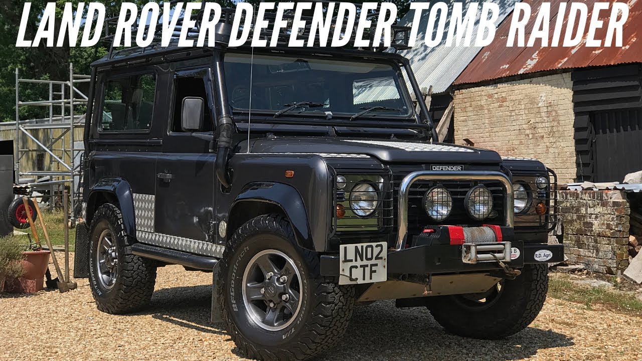 Used 2002 Land Rover Defender 90 Tomb Raider Lara Croft TD5 Walkaround Video Rare 4x4 in Grey