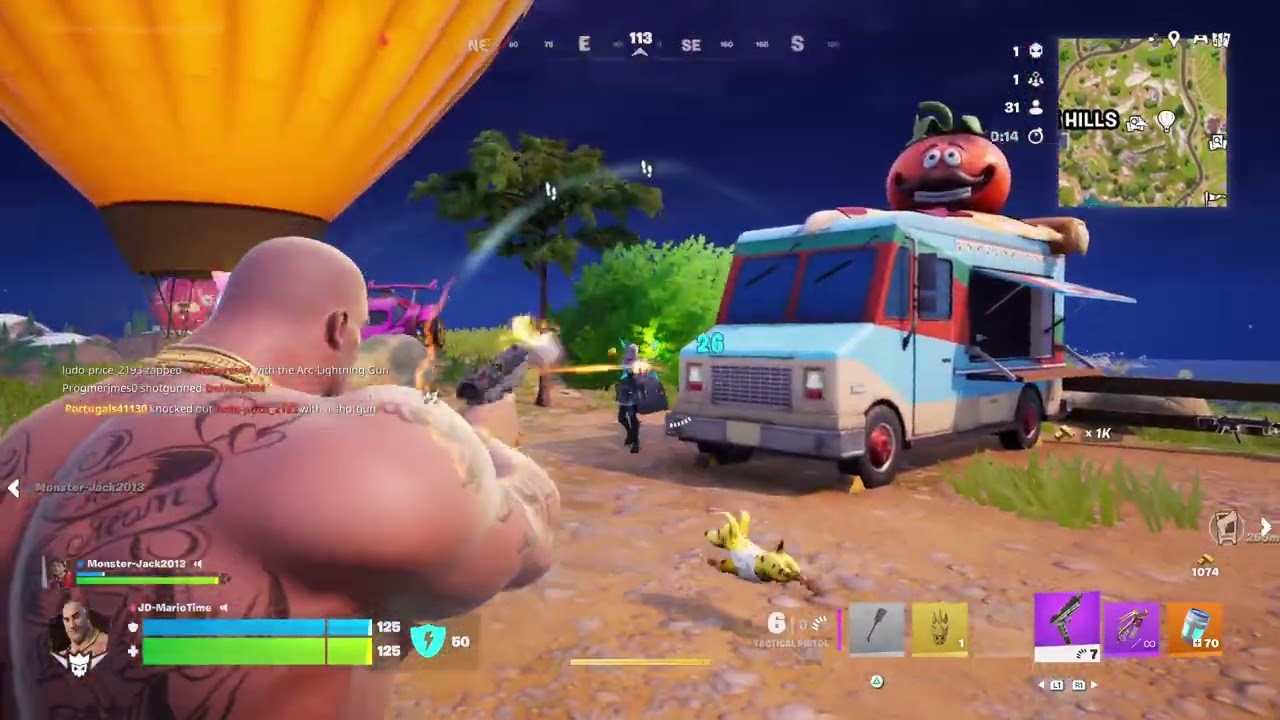 I played fortnite with my cousin