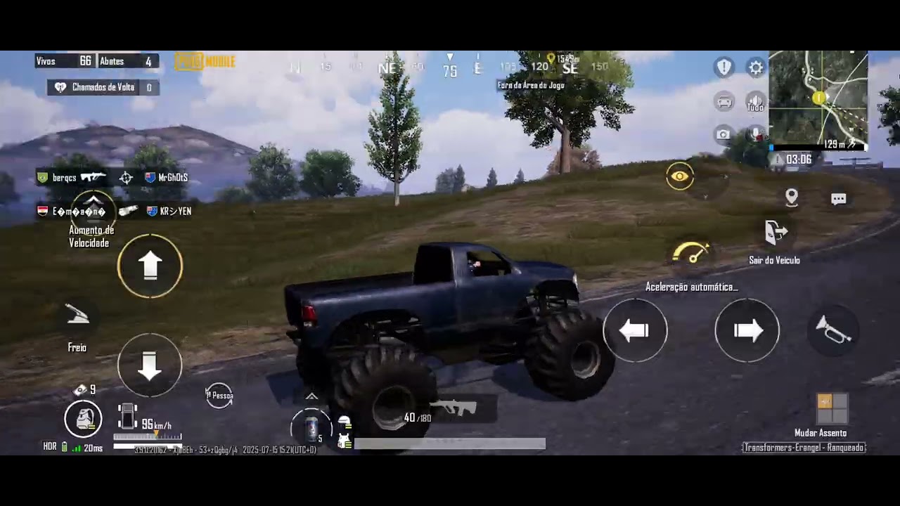 Jogando um pouco de PUBG MOBILE