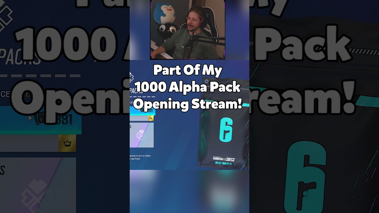 1000 Alpha Pack Opening Losing My Sanity - #r6 #shorts