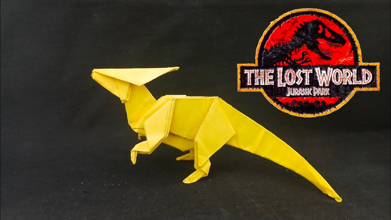 COMO HACER ORIGAMI DE PARASAUROLOPHUS 
