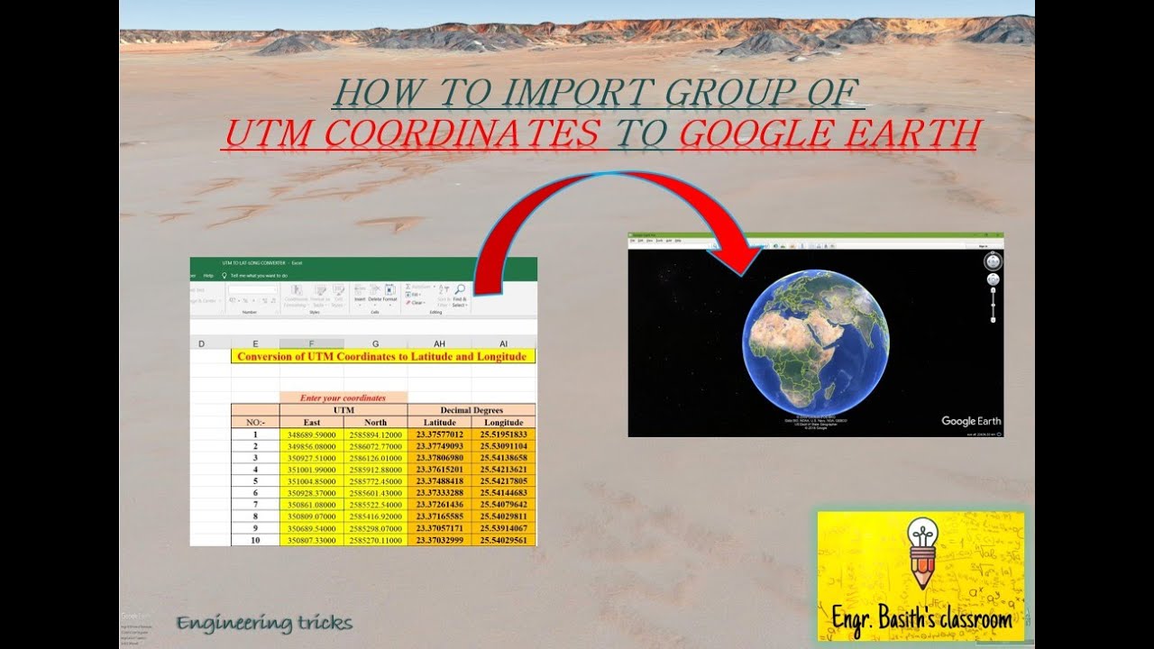 Import a group of coordinates into Google Earth!!!