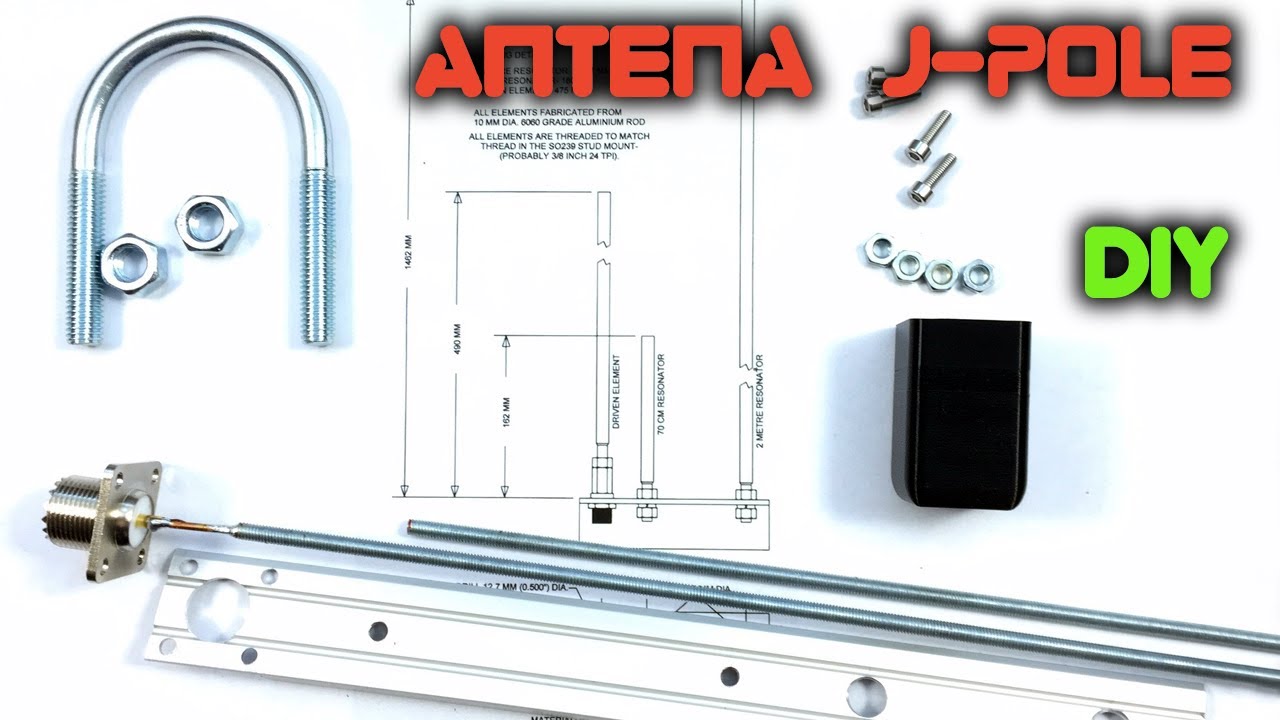 Dwupasmowa antena J-Pole VHF/UHF (2m/70cm) DIY - LabFun