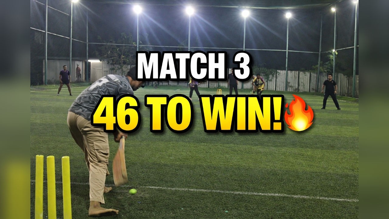 Passion Pact CC | Match 3 – 46 in 7 Overs?! 😳 Indoor Cricket Thriller