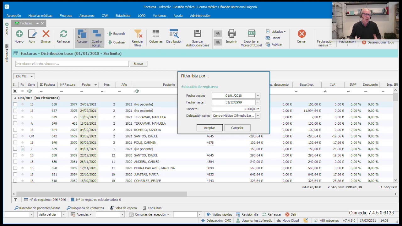 Ofimedic 7.4.5 Delegaciones en el 347 6133