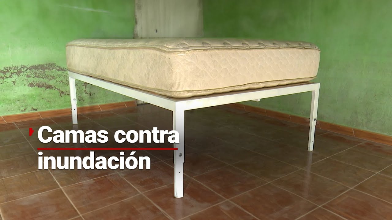 Víctima de inundaciones en Chalco crea unas camas contra inundaciones, así funcionan