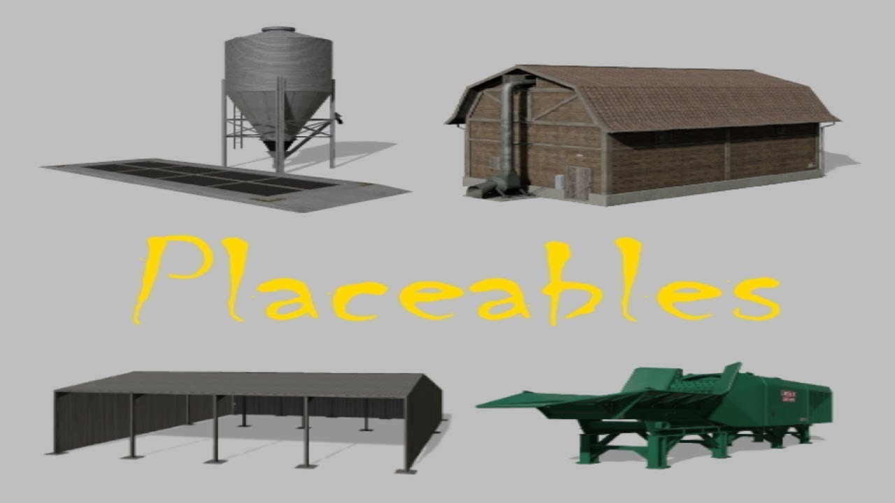 Loading placeable mods using items xml - FS19