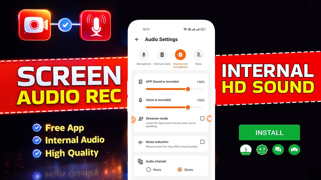 Best Screen Audio Recorder for Android | Screen Audio and Video Recorder App | 2026 Update