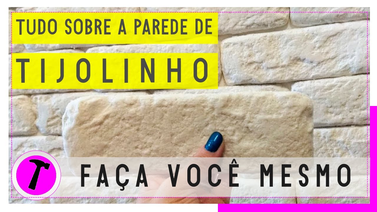 FAÇA VOCÊ MESMO - PAREDE DE TIJOLINHO DE GESSO EM CASA ALUGADA