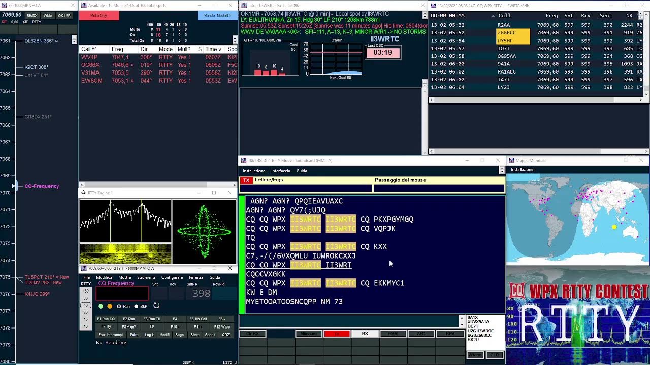 Live streaming: CQ WPX RTTY - II3WRTC