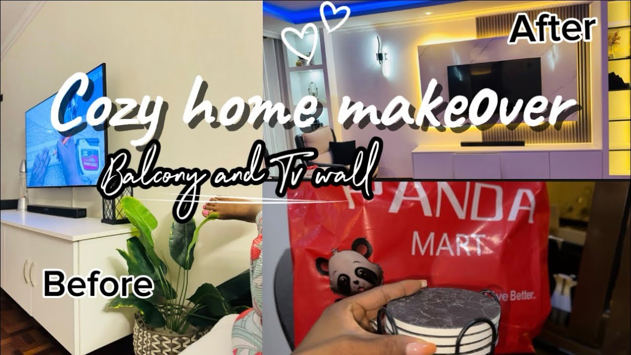 Home refresh vlog / balcony, backyard plants &TV wall makeover / shopping 🛍️ 