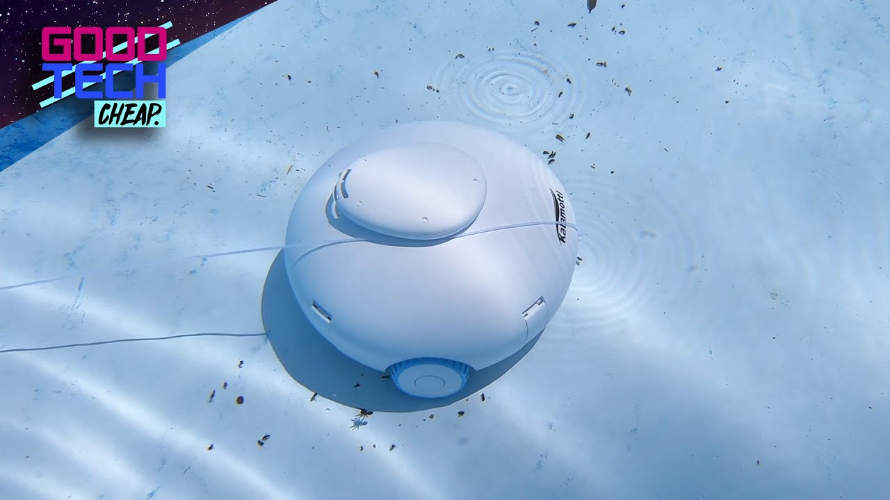 Unboxing Kalamotti Cordless Robotic Pool Vacuum Cleaner for Above Ground Pools : Good Tech Cheap