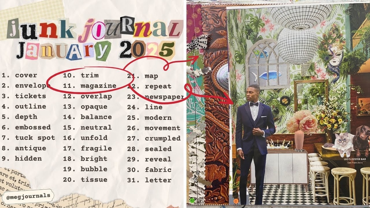Junk Journal January 2025 Days 10-11: Trim and Magazine