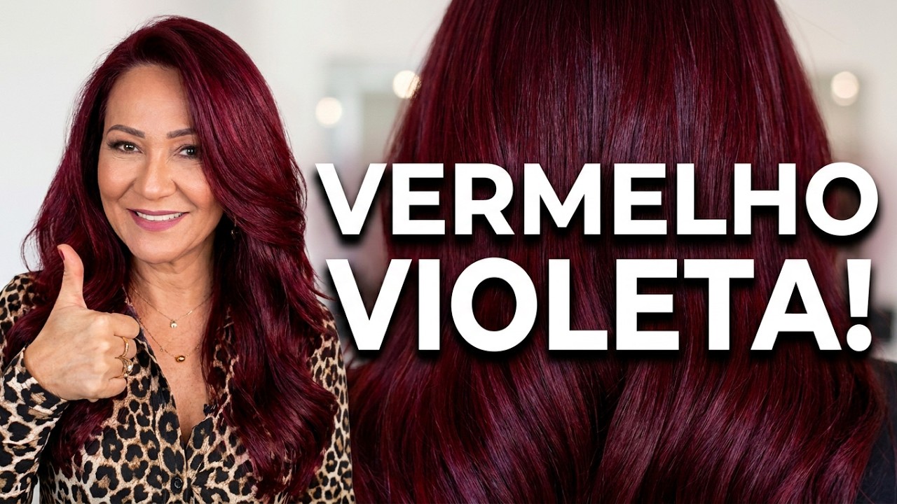 MISTURAS CABELO VERMELHO VIOLETA PARA PINTAR SEM DESCOLORIR | COBRIR BRANCO | ESCURECER LOIRO