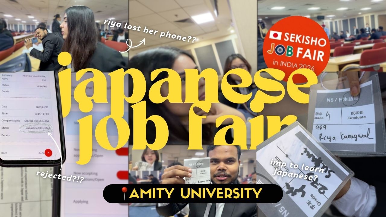 Japanese Job Fair at Amity University | Amity University Placement Full Vlog 🎓