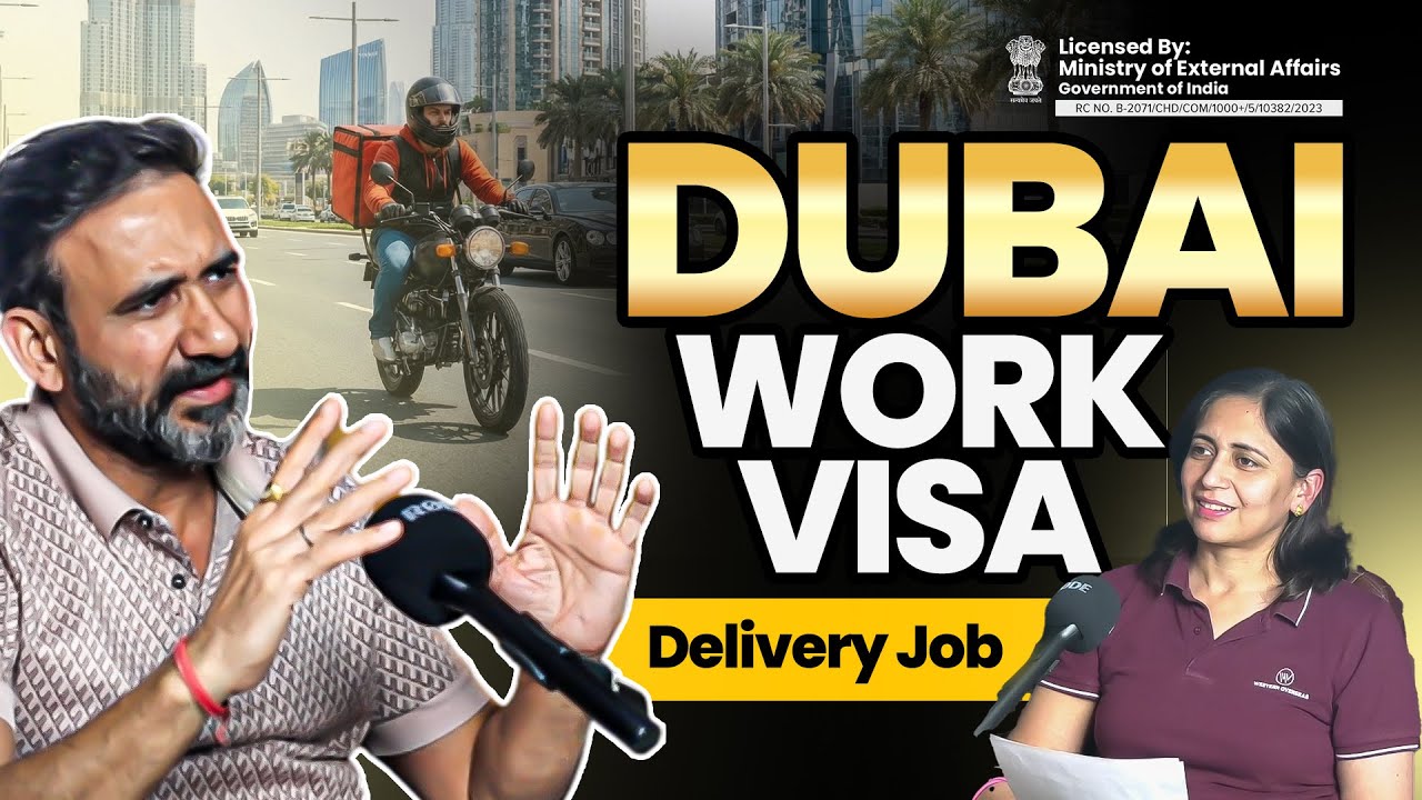 Dubai Work Visa: Full Process & Guide | In Hindi | Bike Rider Jobs