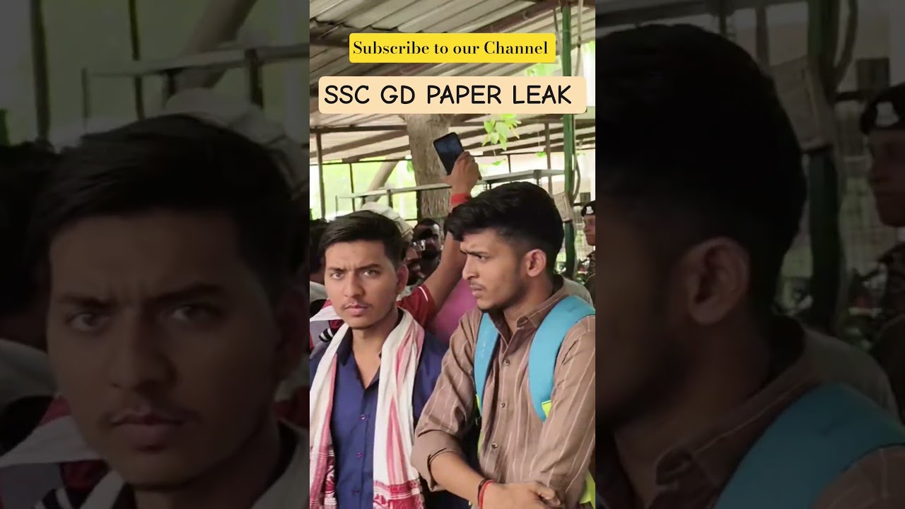 #shorts SSC GD PAPER CANCEL ❌ SSC PAPER LEAK AND TECHNICAL GLITCH, WORST MANAGEMENT 💯 #sscgd #leak