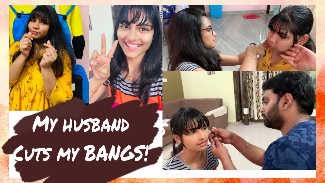 I Let My Husband Cut My Bangs at Home | Home Quarantine | Priya Inturu