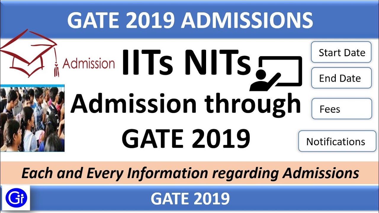 IITs NITs Admissions through GATE 2019 | Each and Every Information