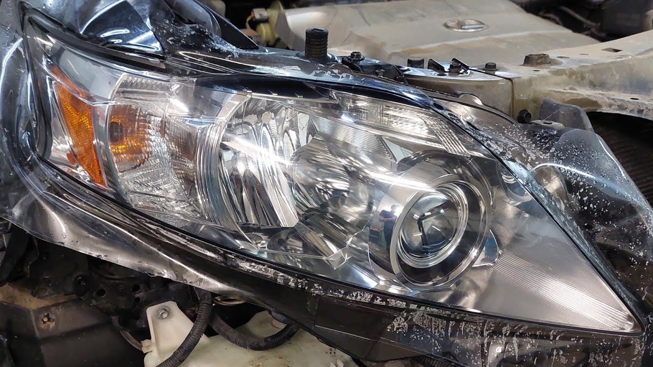 Lexus rx350 2009г установка Biled линз aozoom a13