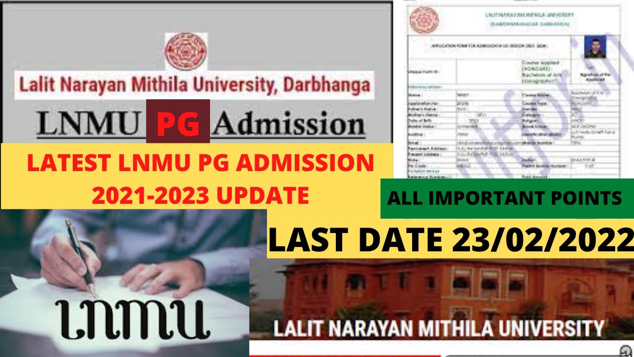 Lnmu PG Admission 2021-23 Apply Online |Admission Form 2022 Kaise Bhare |Lnmu pg admission LAST DATE