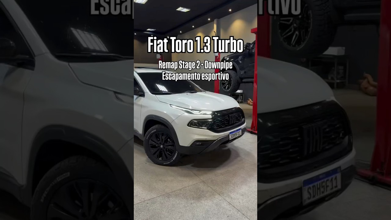 FIAT TORO 1.3 2023 REMAP DOWNPIPE ESCAPE FULL INOX- GO   Or&ccedil;amentos (62)99266-3480 #toro #diesel