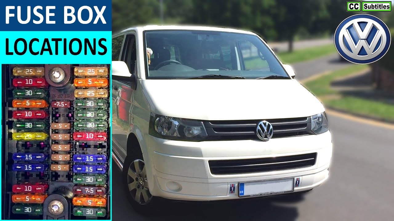 Место установки предохранителя VW T5 и способы проверки предохранителей