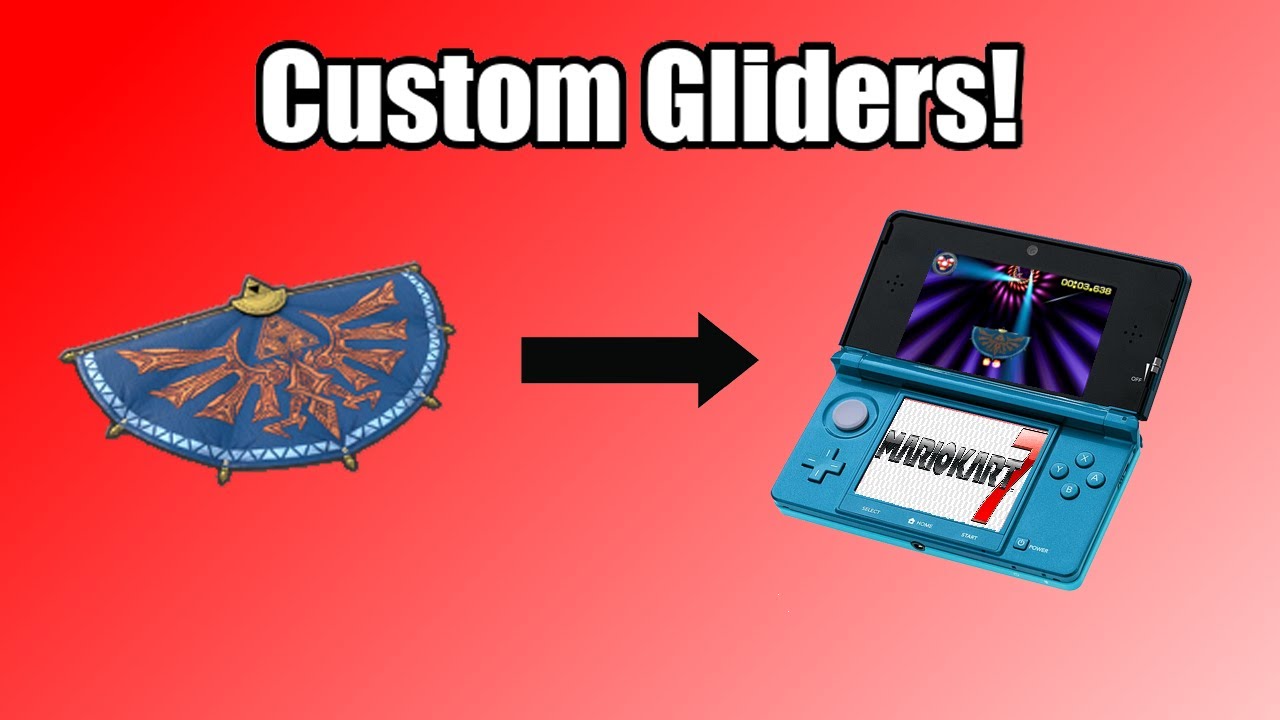 How to make a custom glider for mario kart 7
