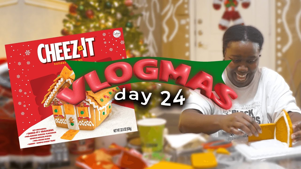 Building My Cheez-It Holiday House 🧀🎄 ✹ VLOGMAS DAY 24