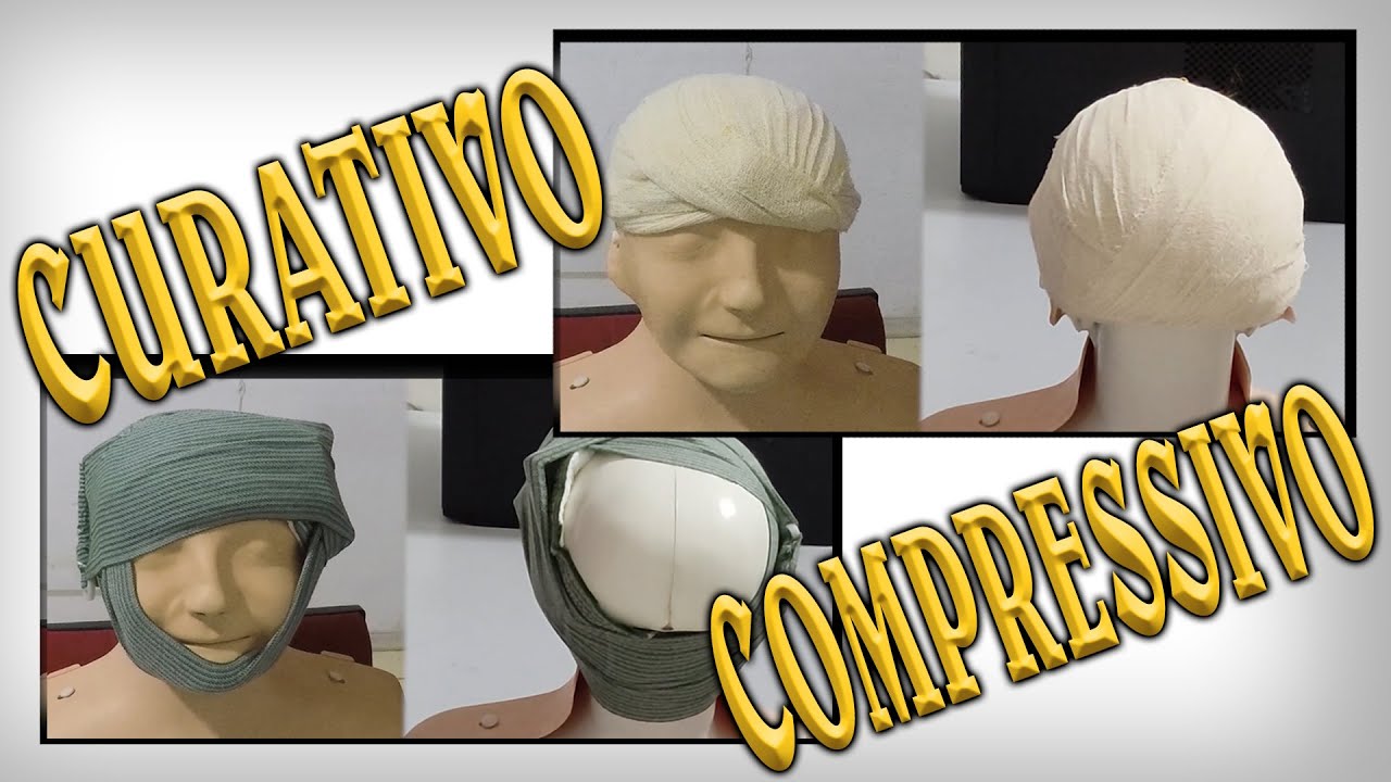 Duas maneiras de fazer o curativo compressivo na região da cabeça