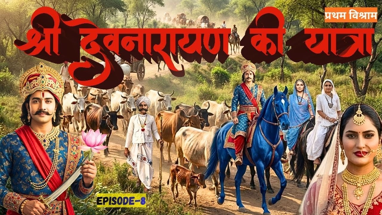 देव लीला Episode 8 श्री देवनारायण भगवान की मालवा से वापस गोठा की यात्रा । प्रथम विश्राम 