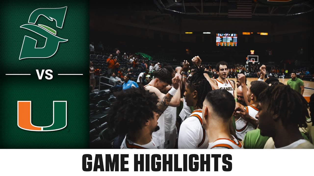 Stetson vs. Miami Game Highlights | 2025-26 ACC Men’s Basketball