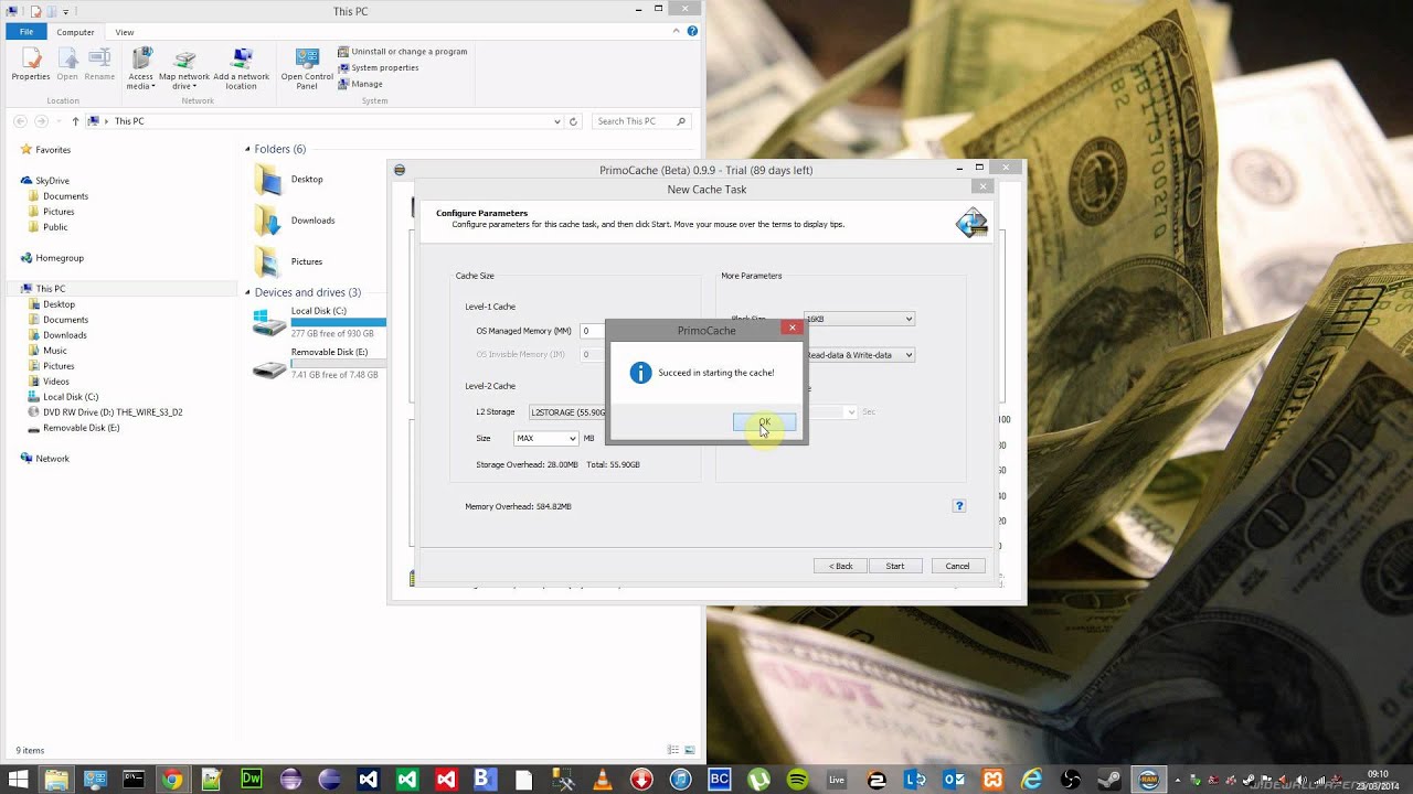 How to create SSD cache using PrimoCache