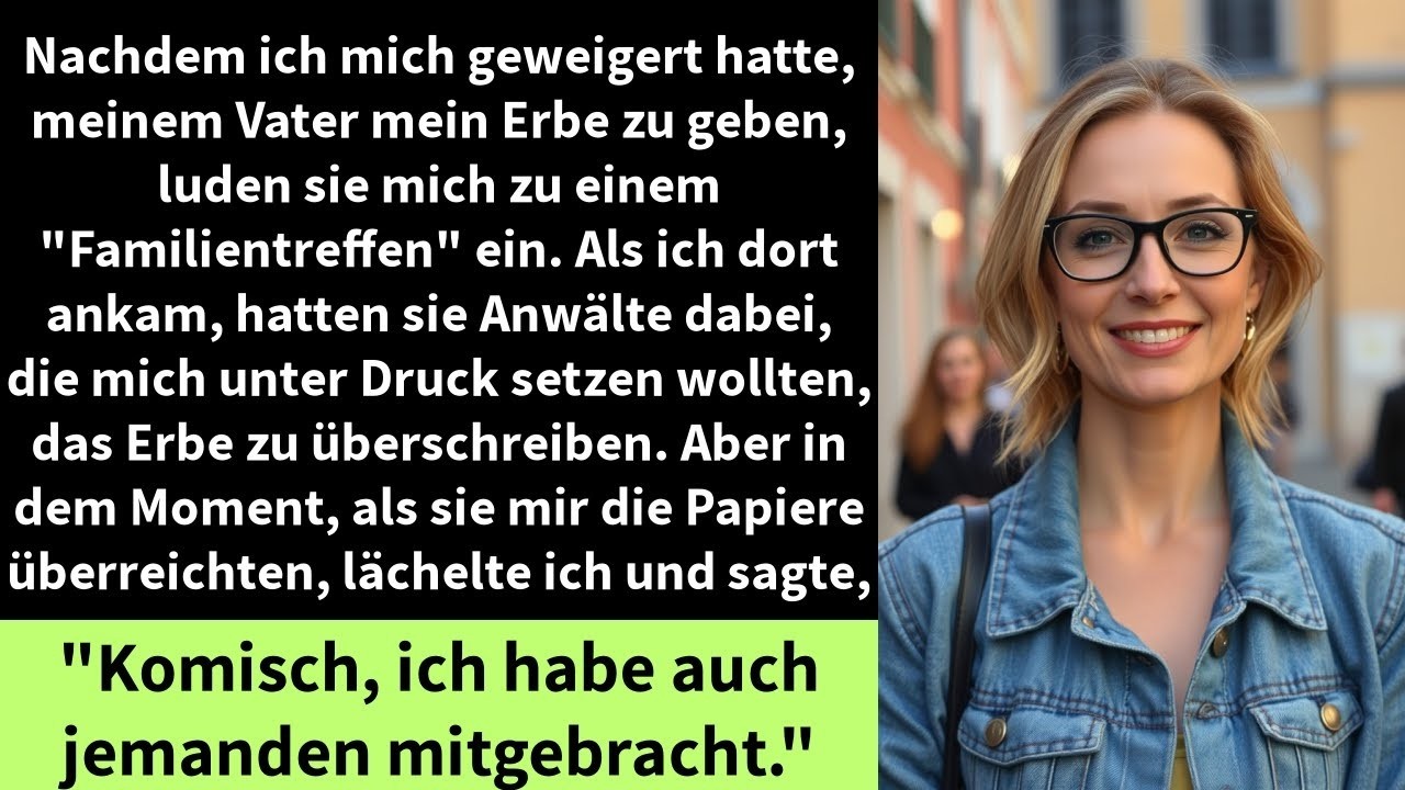 Nachdem ich mich geweigert hatte, meinem Vater mein Erbe zu geben, luden sie mich zu einem