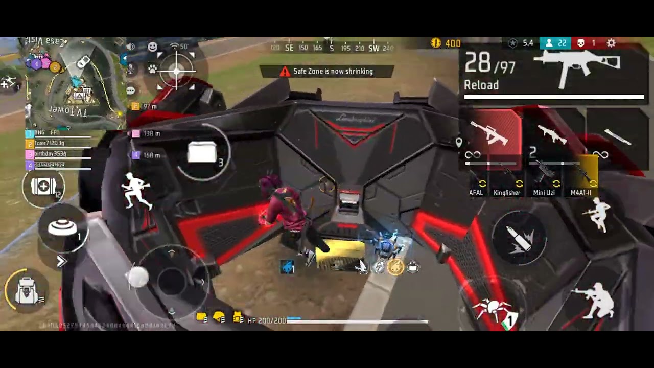 BR rank squid Mach 🎮|| op movement ke sath game play 