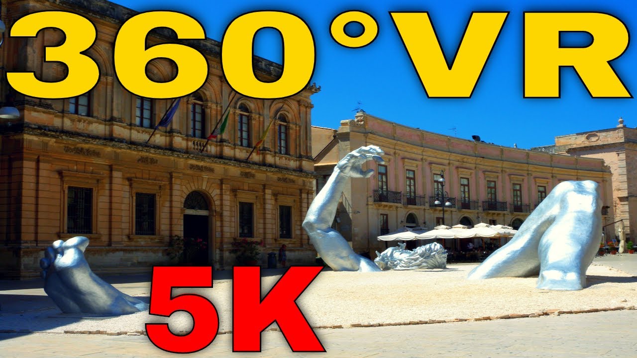 360&deg; VR Syracuse Old Town Virtual Tour Walking in Italy Sicily 5K 3D Virtual Reality HD 4K Old City
