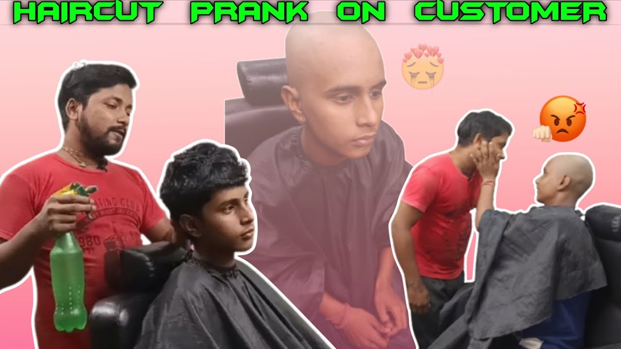 HAIR cutting ✂️ prank ||🧍so angry 😡// চুল কাটার মজার ভিডিও #new #viral #hairstyle #viralvideo 