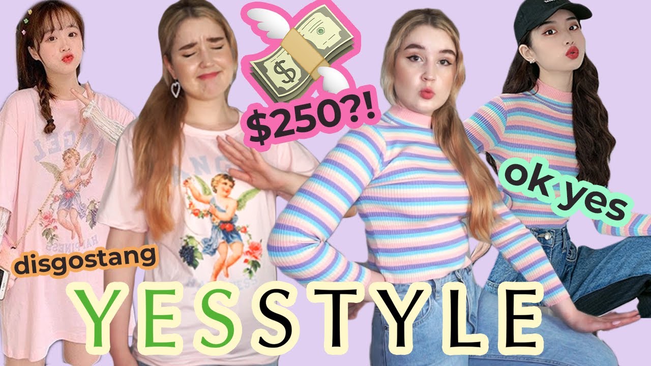 I spent $257 on Yesstyle | cute clothing try-on haul + review