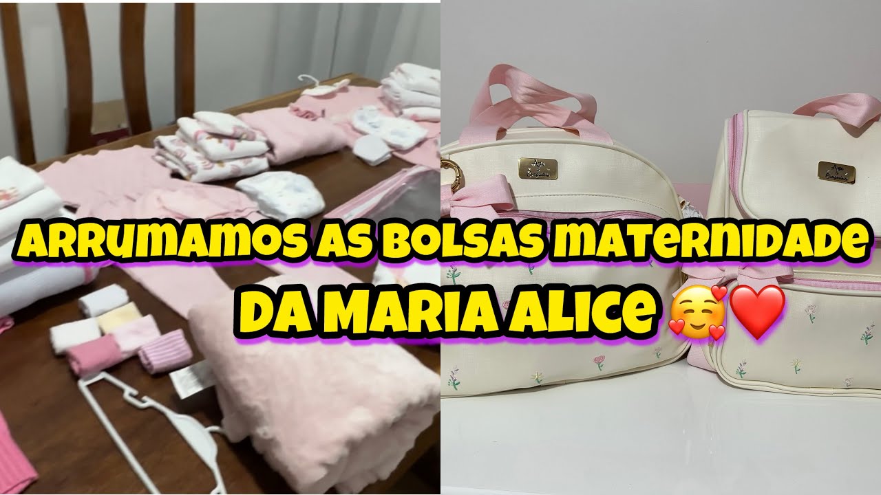 Arrumando as Bolsas Maternidade da Maria Alice 🥰❤️#malamaternidadedobebe 