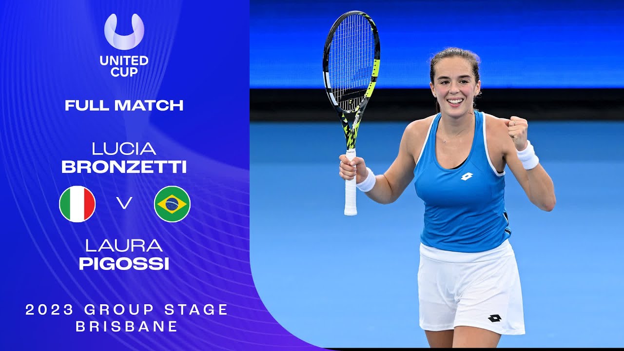 Lucia Bronzetti v Laura Pigossi Full Match | United Cup 2023 Group E