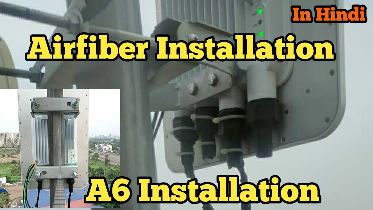 A6 installation in hindi |  A6 airfiber installation | airspan A6 antenna